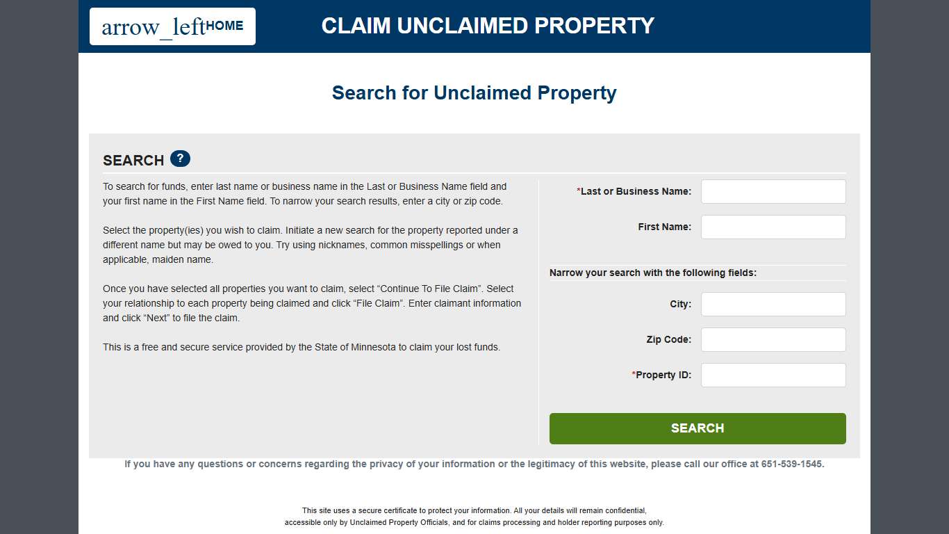 MN Unclaimed Property