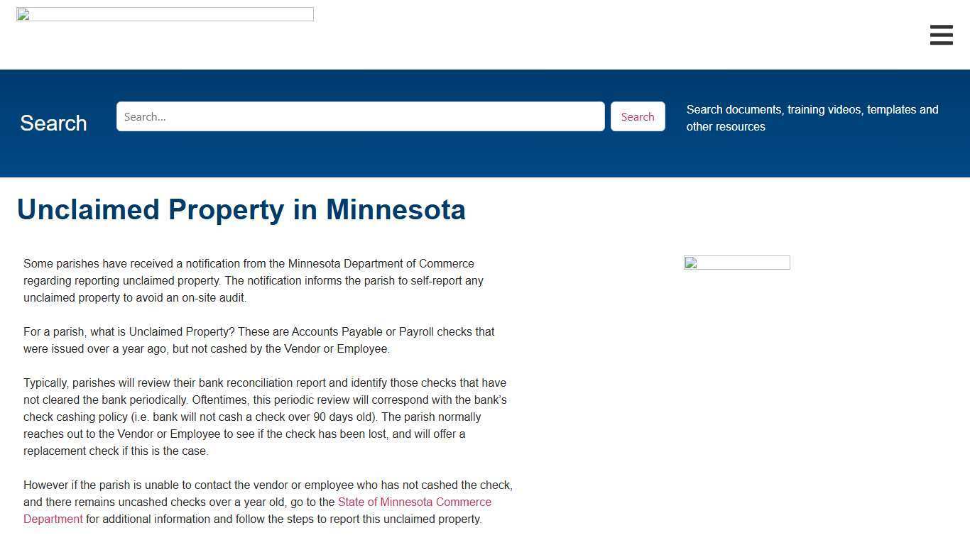 Unclaimed Property in Minnesota – ArchSPM Mission Support